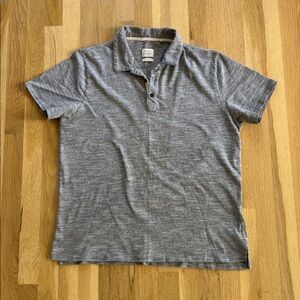 Rag & Bone Men's Gray Polo Shirt Size XL